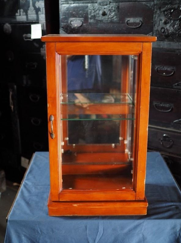 ミラーバック小型ガラスショーケース 現代モノ 古録展 品番K2293