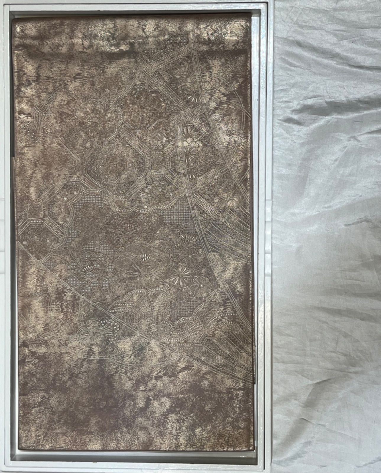豪華絢爛綺麗美品薄紫汕頭刺繍正絹洒落帯（未使用） - メルカリ