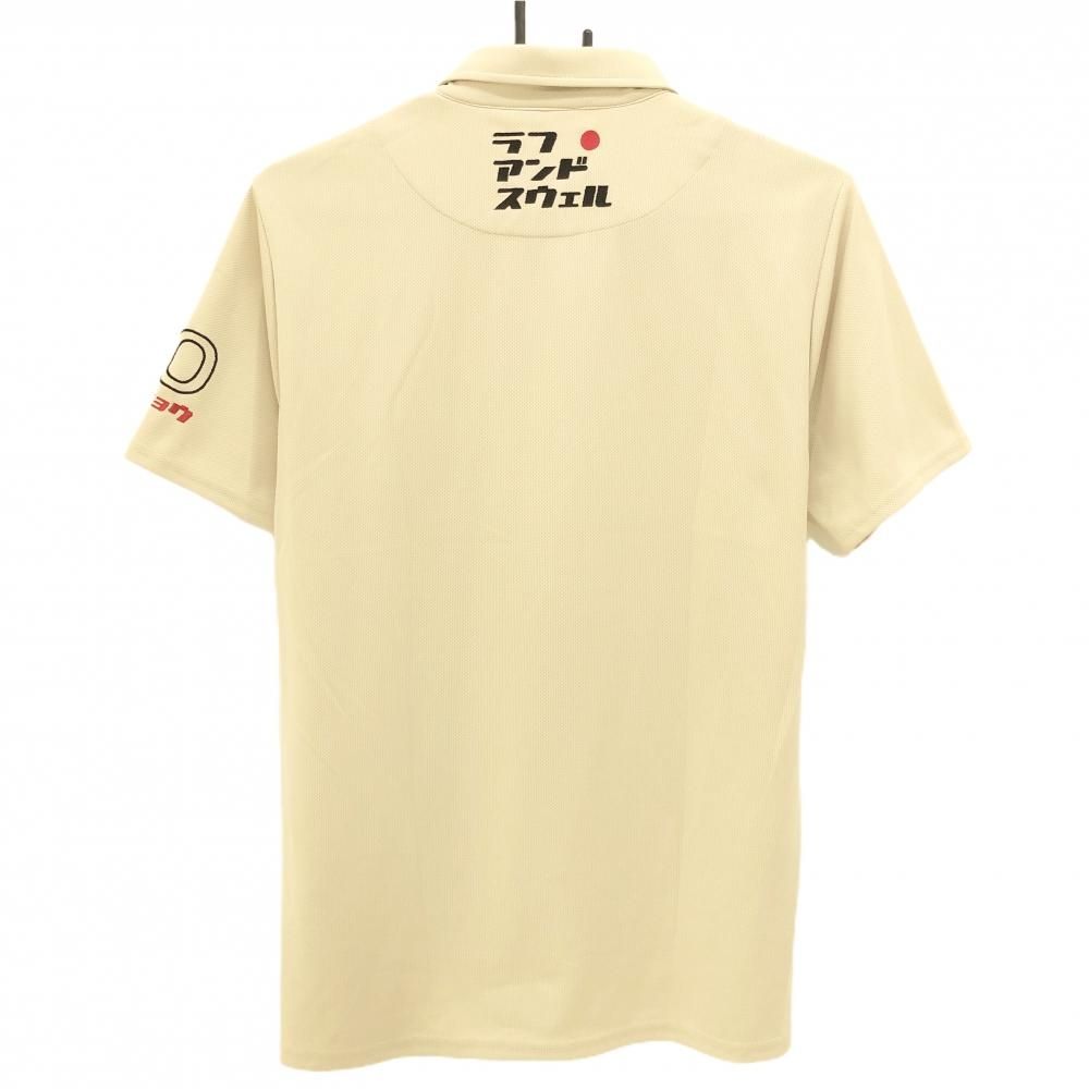 ROUGH u0026 SWELL ベージュ 半袖ポロシャツ M ROUGH u0026 SWELL ベージュ 半袖ポロシャツ M