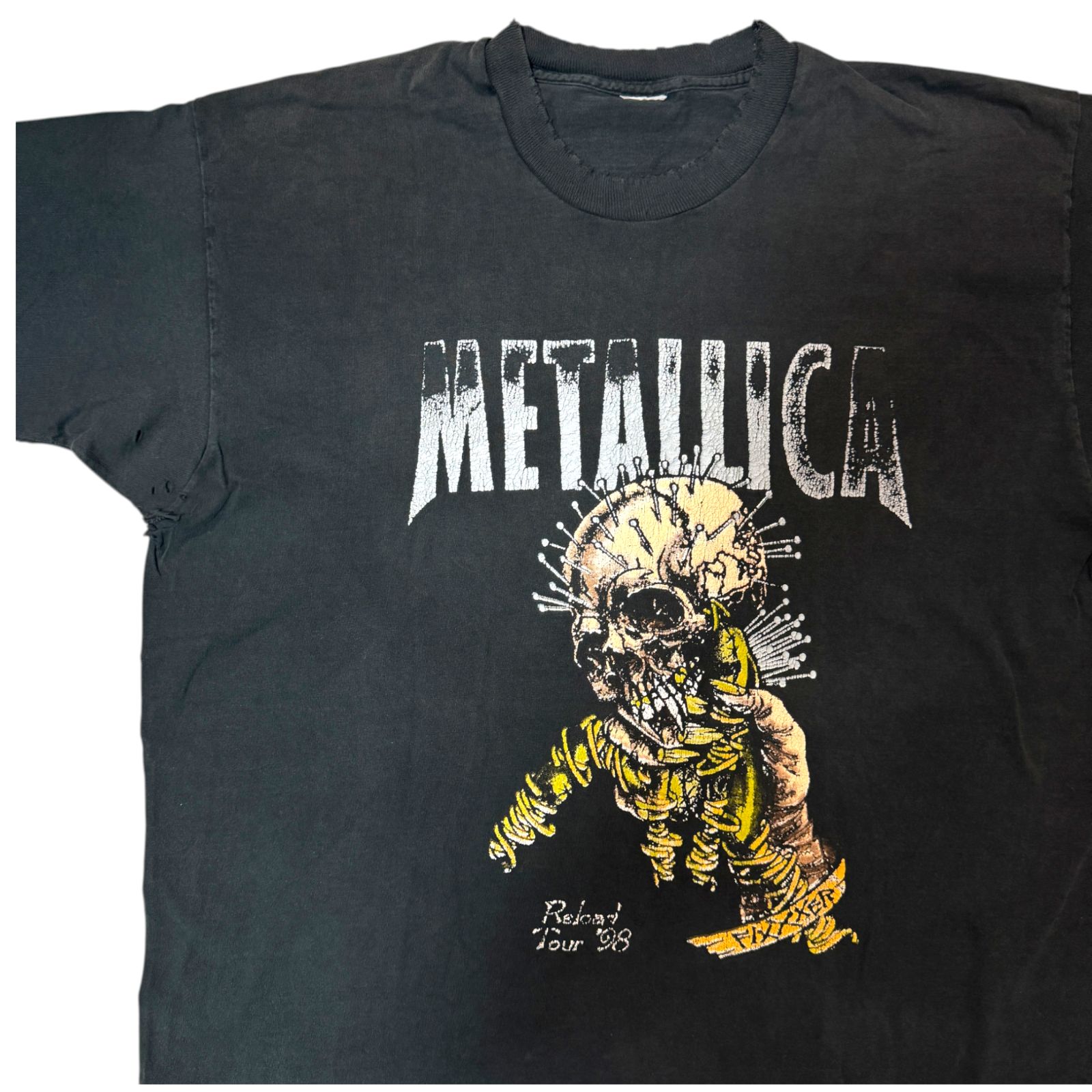 90s Metallica Reload Tour 1998 ロゴ プリント Tシャツ XL