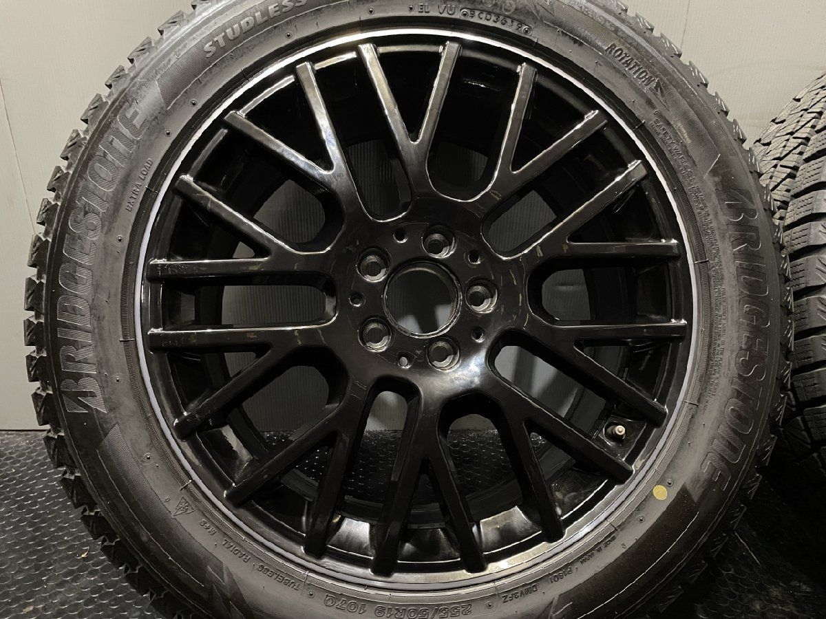 【BS BLIZZAK DM-V3 255/50R19】スタッドレス【ベンツ W167 GLE 純正ホイール 19インチ  8J5HPCD112+61】19年製 バリ溝 ブラック　(VTN816)