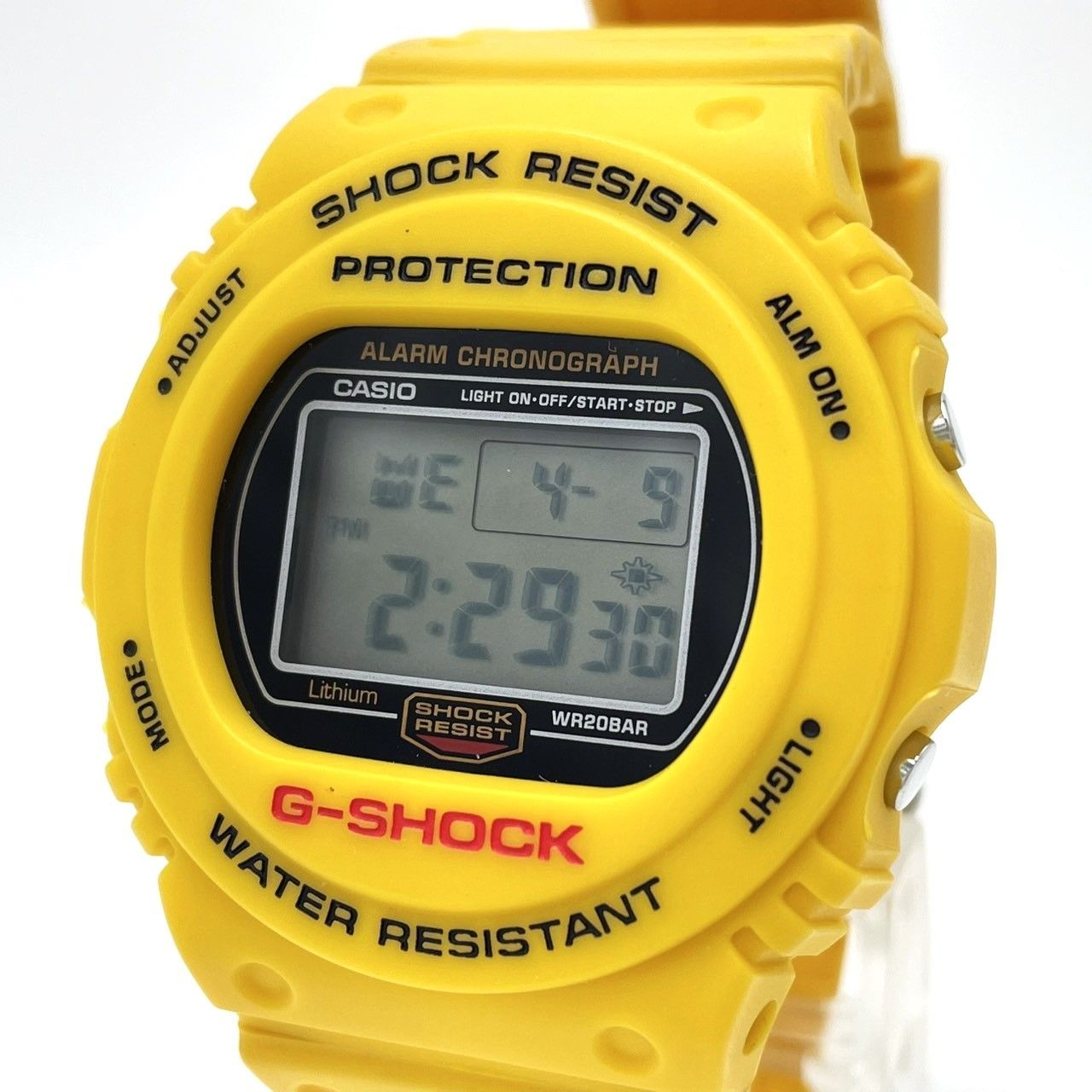 K660】CASIO/G-SHOCK(ジーショック)/DW-5700/イエロー/スティング 