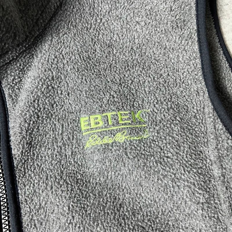 90s USA製 EBTEK Eddie Bauer フルジップ フリース ベスト L