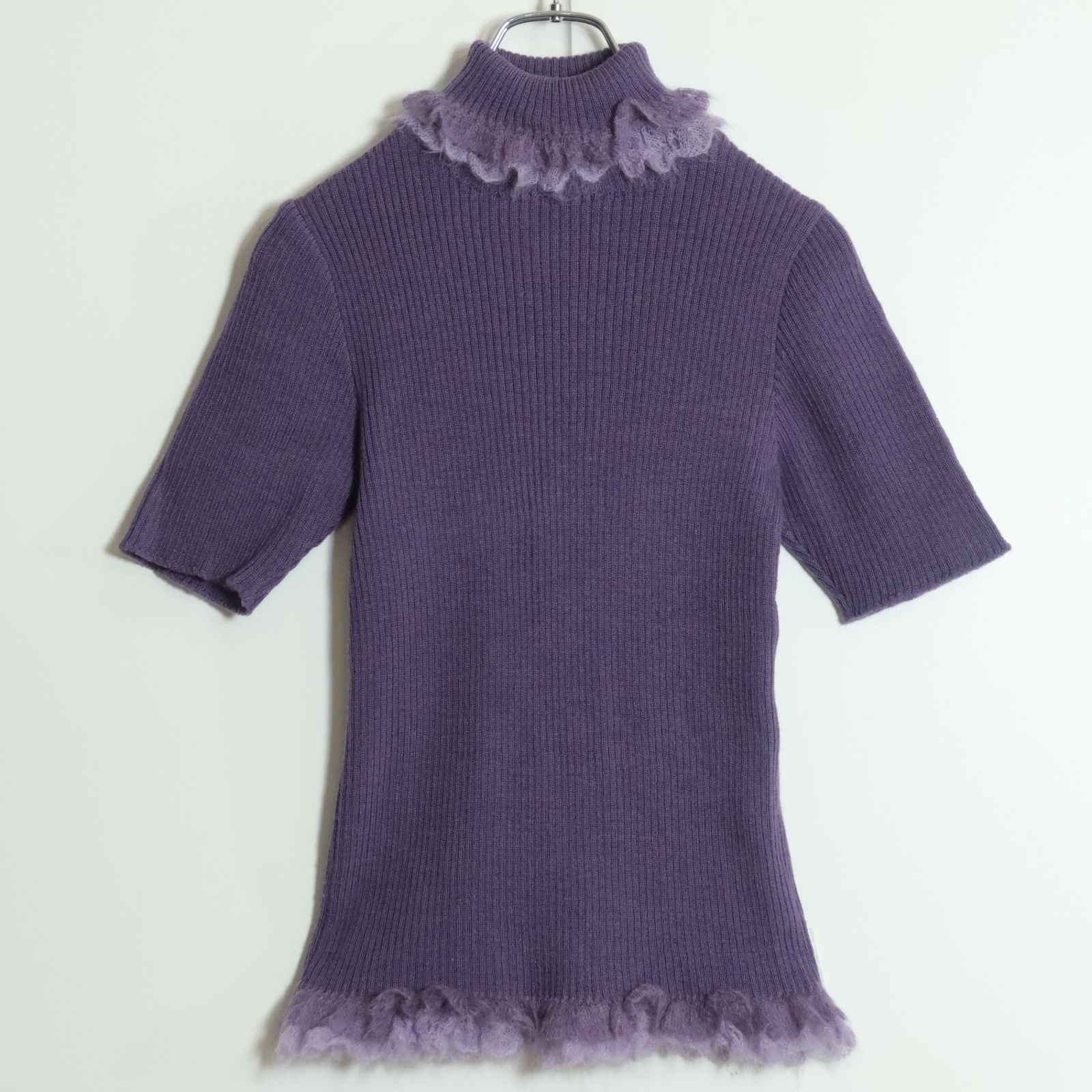 ピンクハウス☆タートルネックセーター 大きいサイズL パープル系