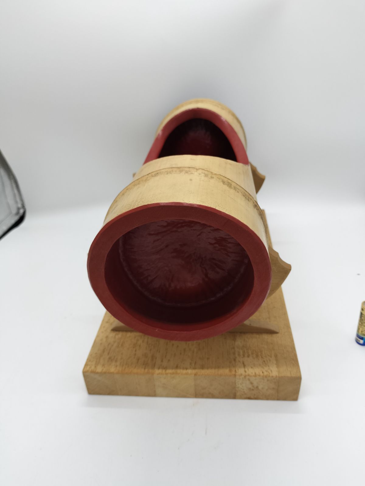 花器 竹製 円形 黄色 赤色 飾台付 窯 工房 池坊 変形 シンプル 生花