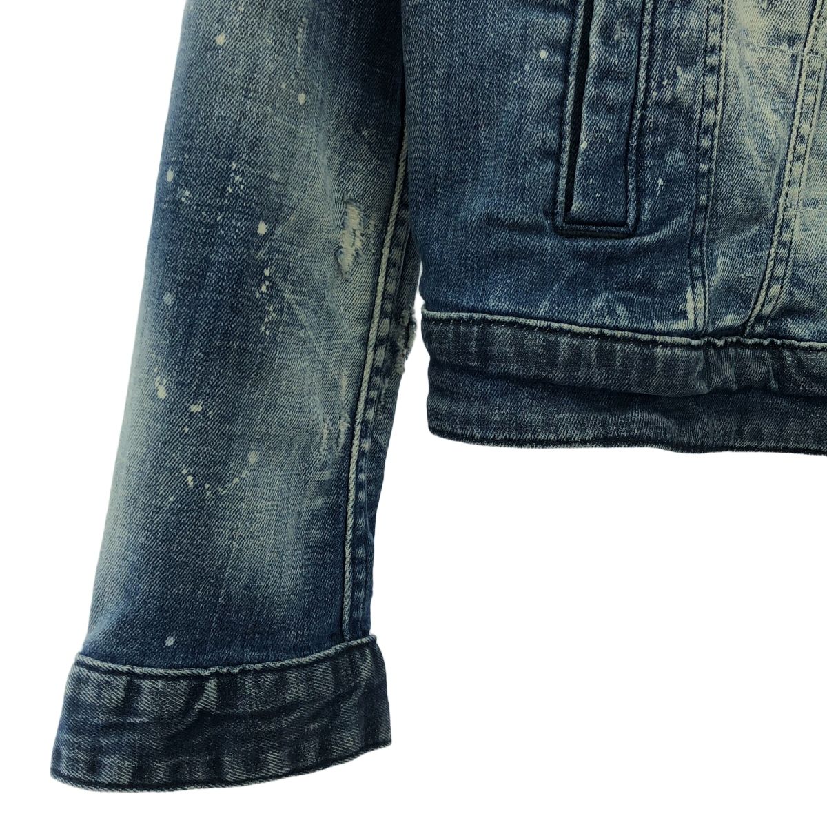 ディースクエアード ダメージ加工 SPLATTER デニムジャケット 希少 DSQUARED2 / ディースクエアード | SPLATTER DENIM JACKET ペンキ加工