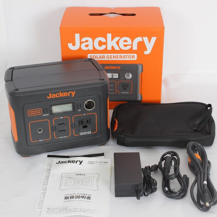 美品】Jackery 400 PTB041 大容量 ポータブル電源 112200mAh/400Wh 蓄電池 非常用電源 ジャクリ 本体 - メルカリ