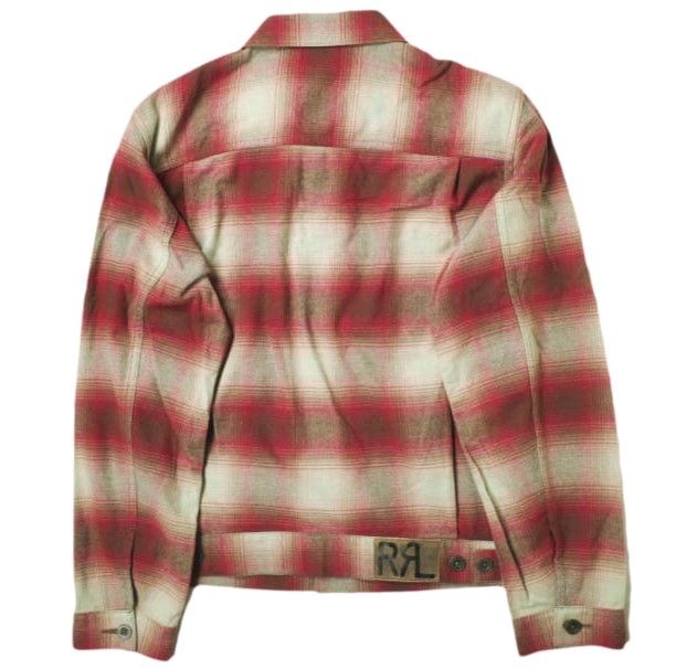 RRL ダブルアールエル JACKLEY JACKET ウールブレンド オンブレチェックジャケット 782726024001 S RED Double RL 2nd アウター g18233