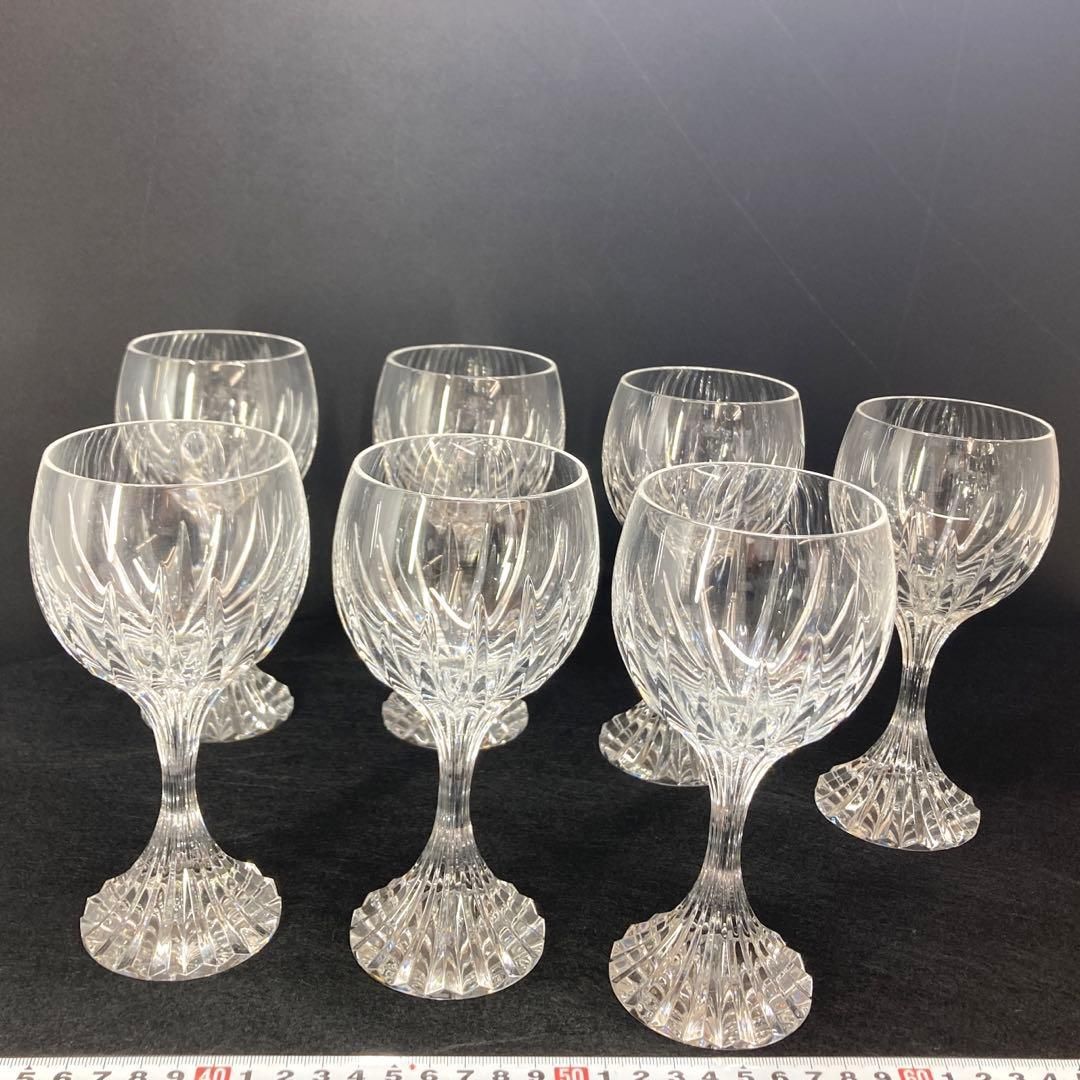 洋3バカラ マッセナ ワイングラス 7点高さ16.2㎝トニサ東な6-1107