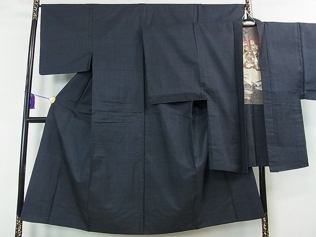 平和屋2男性　本場大島紬　アンサンブル　80亀甲　総詰め　逸品　DAAD8443cm