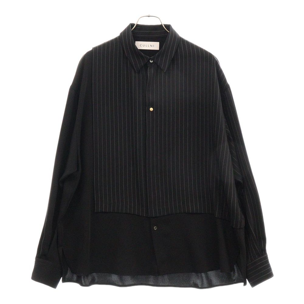 cullni Asymmetrical Stripe Shirt クルニ シャツ CULLNI (クルニ) 23AW Asymmetrical Stripe Shirt 23-AW-013