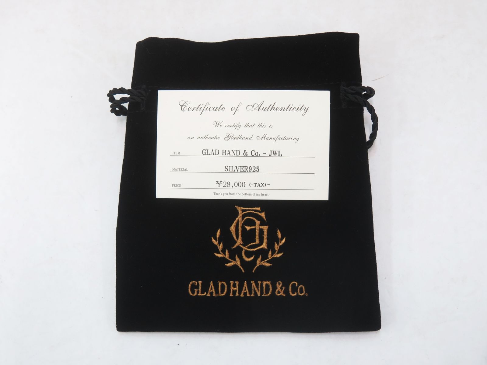 GLAD HAND & Co. シルバーリング　11号 GLAD HAND グラッドハンド FAMILY CREST シルバーリング ② 11号
