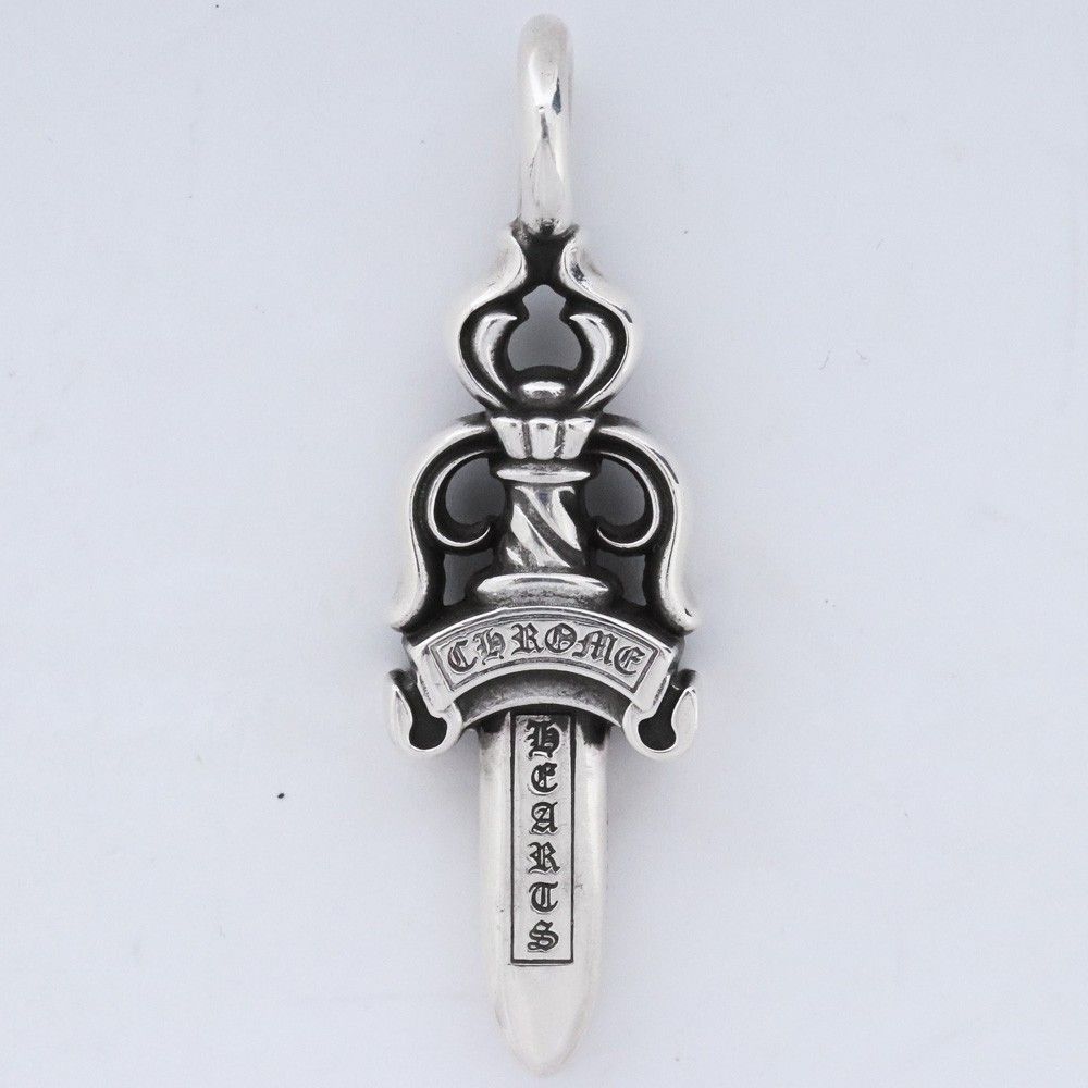 CHROME HEARTS ダブル ダガー ペンダント シルバー