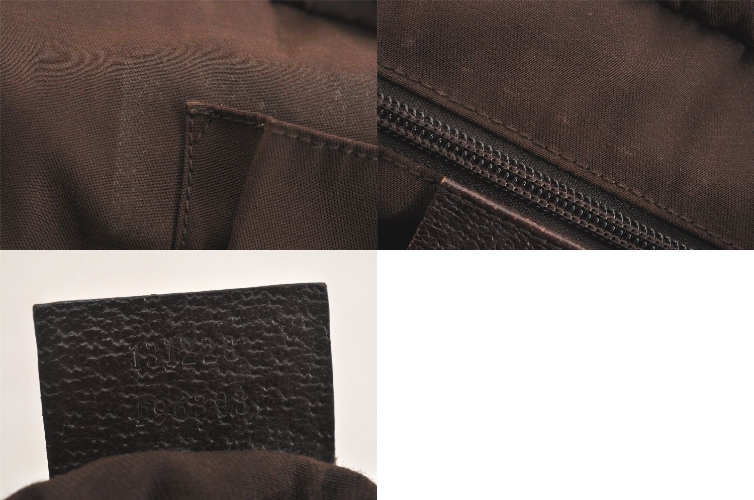 GUCCI グッチ ウェブ シェリーライン トートバッグ GGキャンバス レザー 131228 ブラウン 2831N DECORATOM_COM_BR