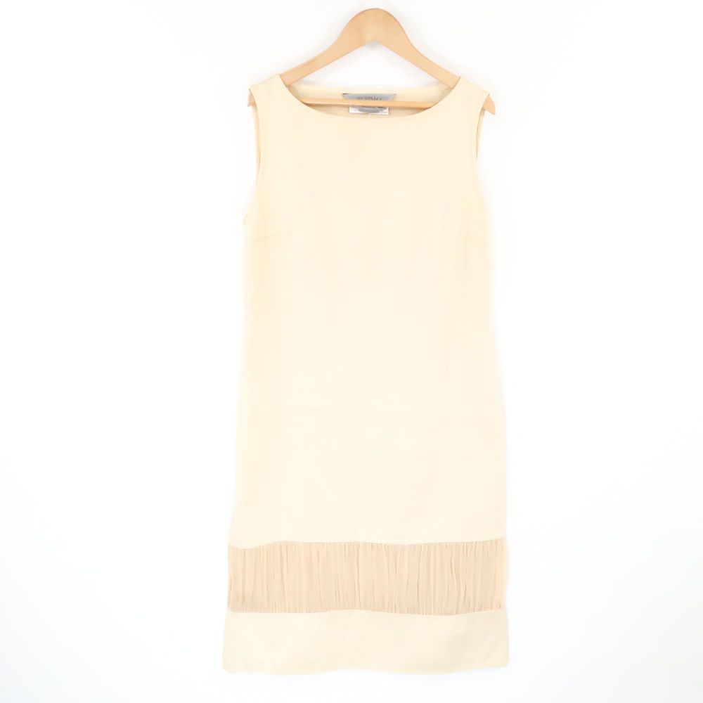 美品 SPORTMAX スポーツマックス マックスマーラ ワンピース 40 Mサイズ相当 コットン100％ ノースリーブ ミディ丈 レディース AT473A31