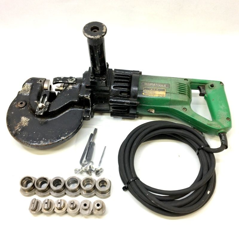 IKURA イクラ パンチャー IS-18P 育良精機 AC100V 520W 二重絶縁 穴あけ 電動工具 △ DW3569