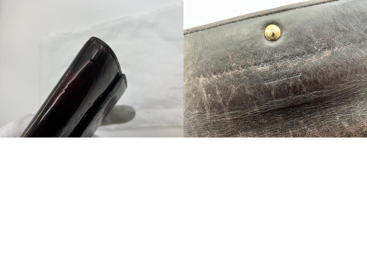 LOUIS VUITTON ヴェルニ ポルトフォイユ・サラ レイユール M91715 長