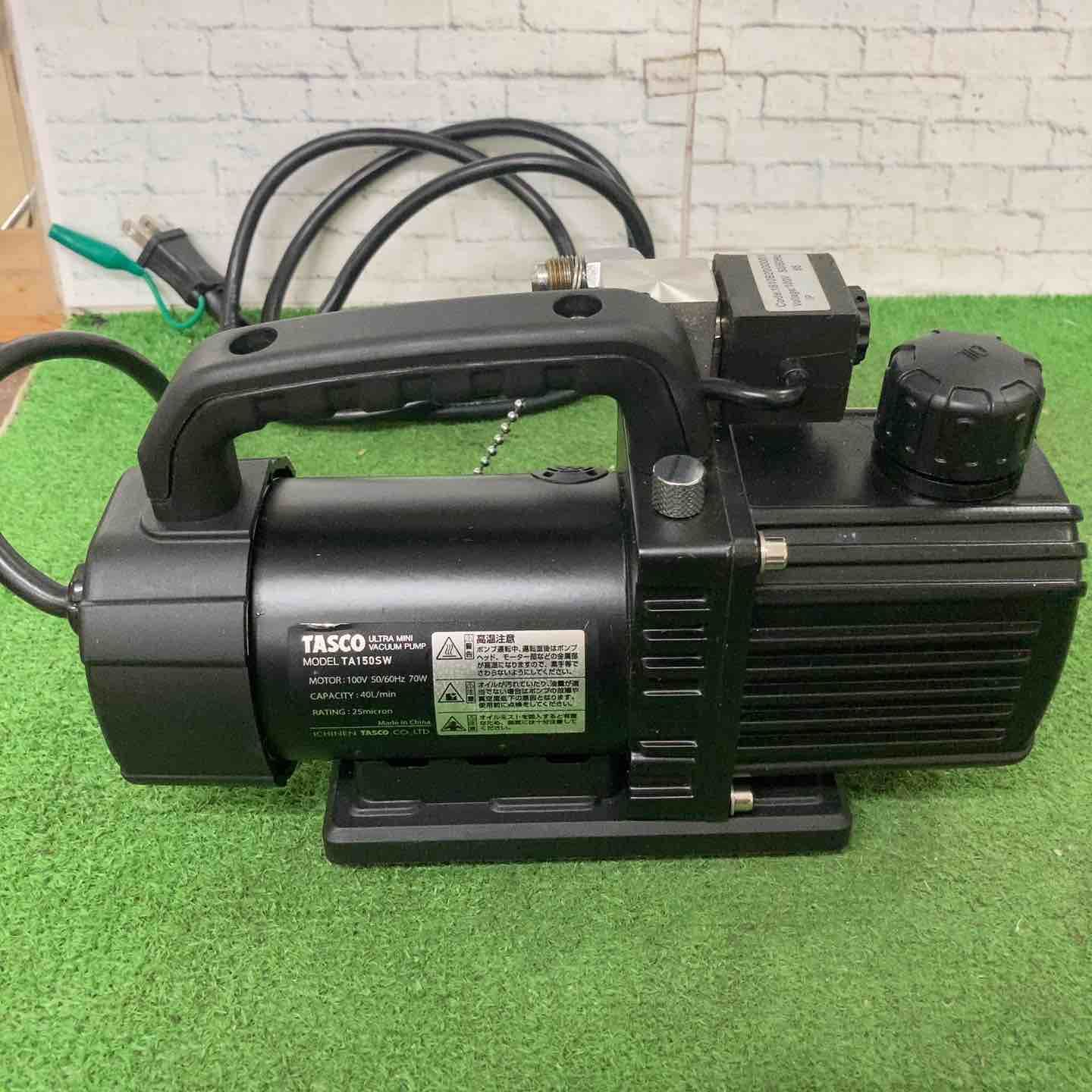 イチネンTASCO オイル逆流防止弁付ウルトラミニツーステージ真空ポンプ TA150SW 町田店