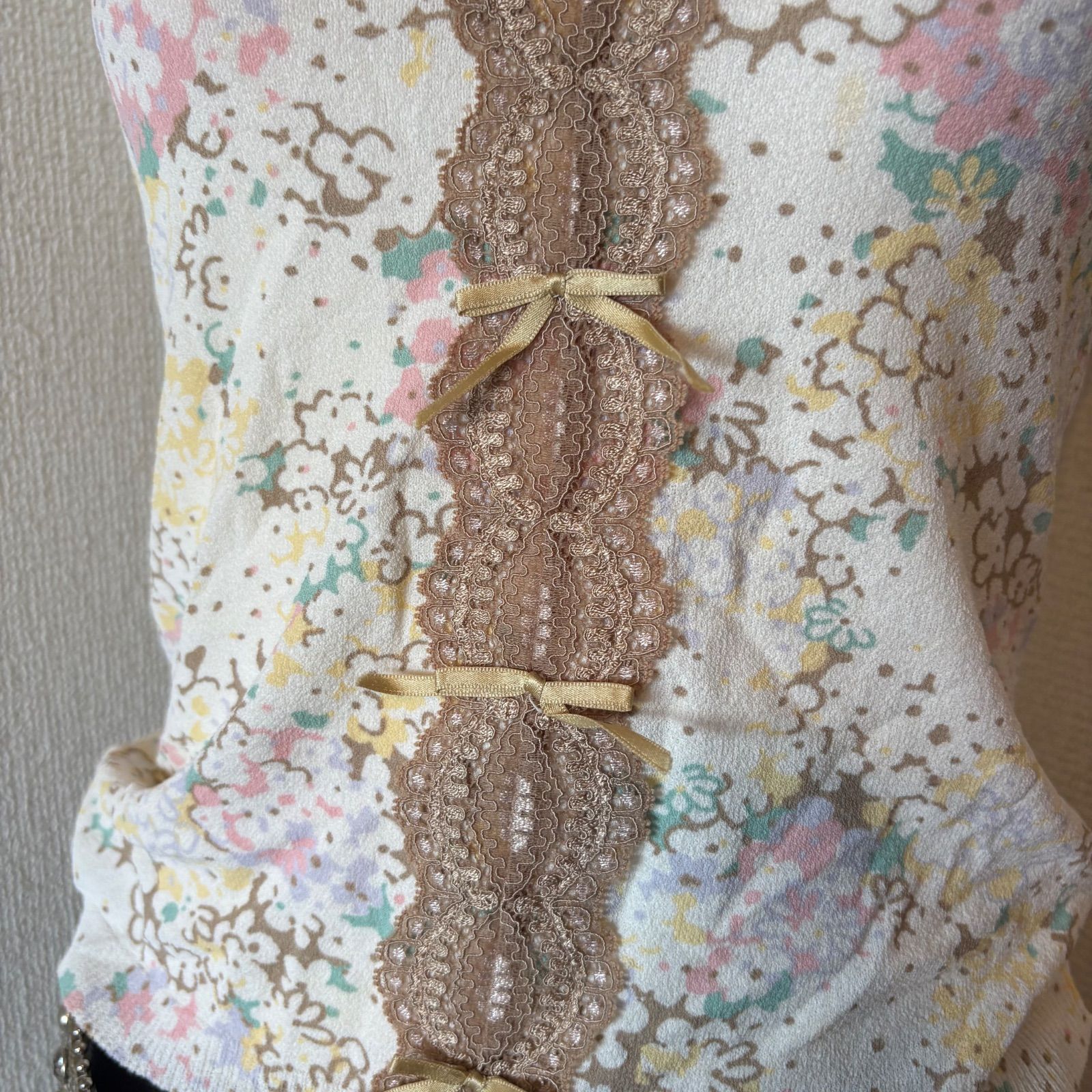 y2k 00s archive グランジフェアリーレースキャミ 森ガール