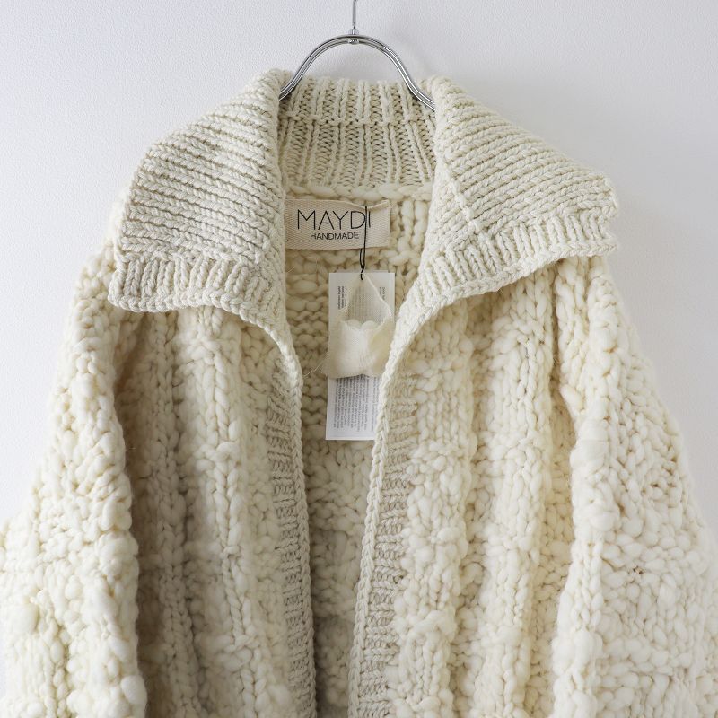 定価8.3万 保管品 2022AW マイディ MAYDI CHUNKY KNIT BOMBER チャンキー ニット ボンバー /アイボリー  ハンドメイド 【2400013633512】 - メルカリ