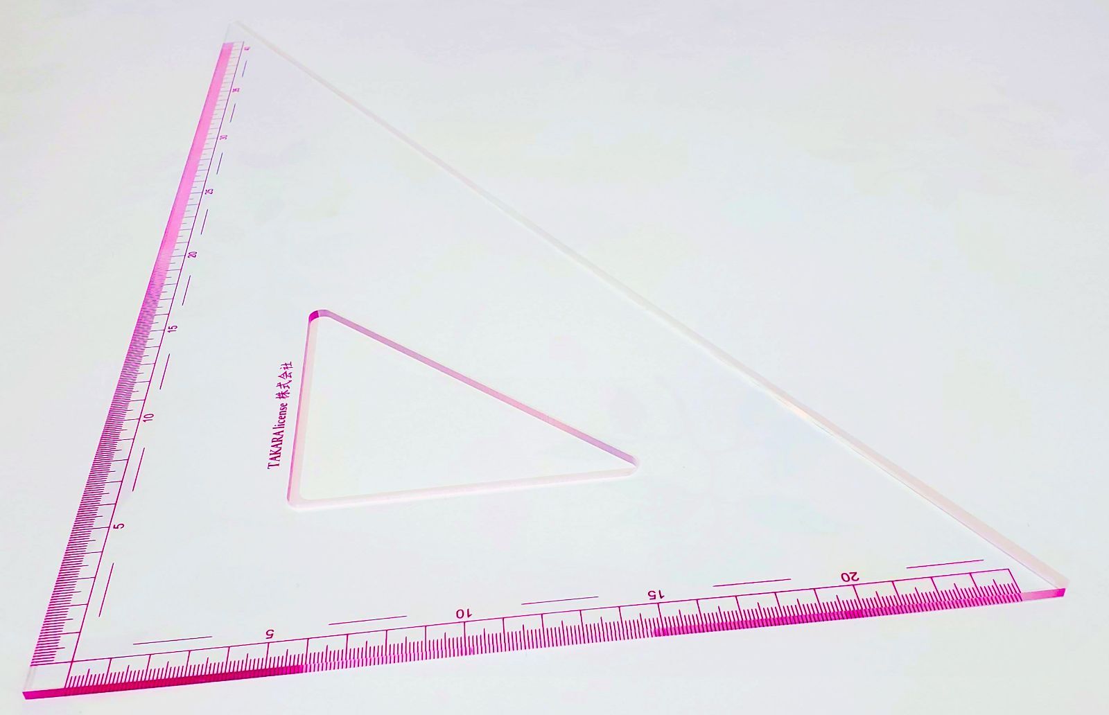 タカラ　45cm　三角定規　目盛付き　メモリ付き　建築士　設計製図-2