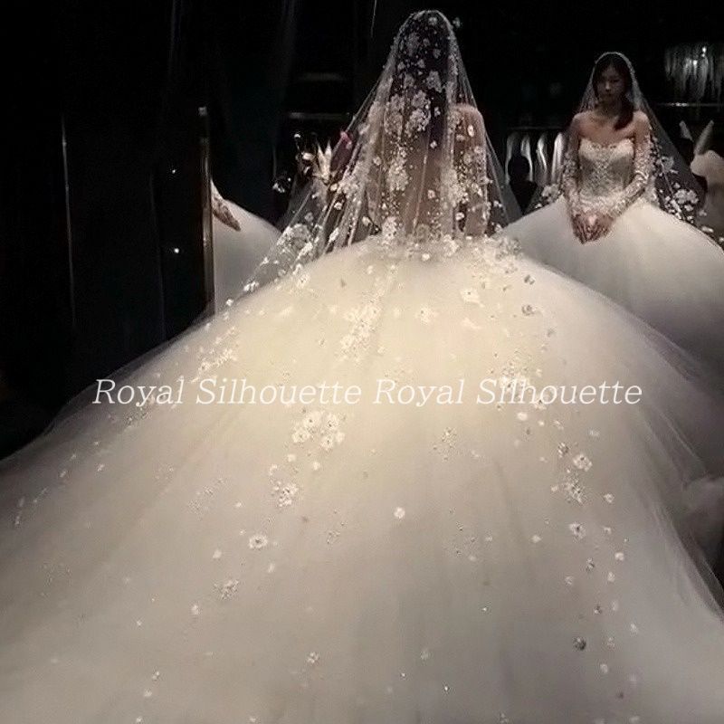 ブライダルベール ウェディングベール 白 花 フラワー ラインストーン パール アンティーク風 ロング ウェディング 結婚式 花嫁 ホワイト ベール チュール 可愛い 二次会 メッシュ フェミニン プリンセス 森ガール 前撮り ガーリー パーティー