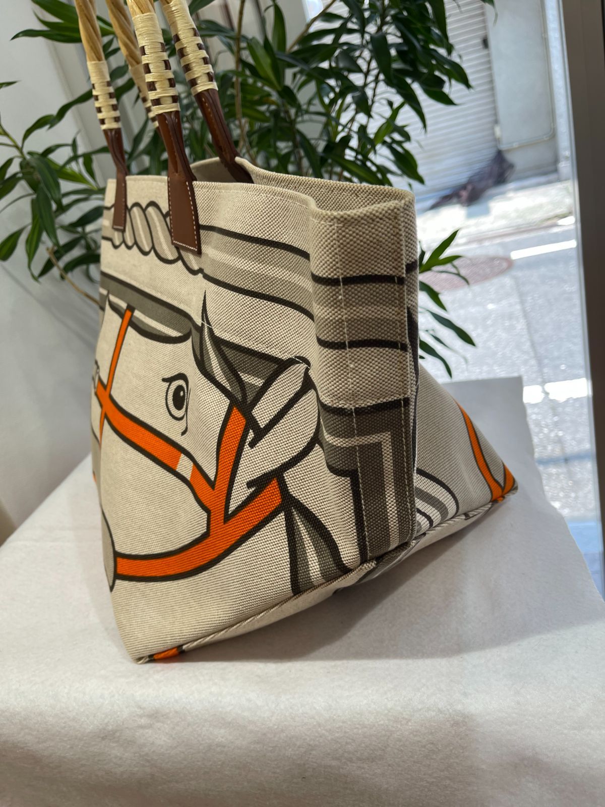 極美品】HERMES エルメス スティープル 31 ラージトートバッグ トワル