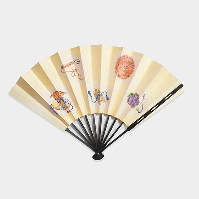 扇子 飾扇 糸目友禅セット 角 | 江戸扇子｜雲錦堂 深津扇子店