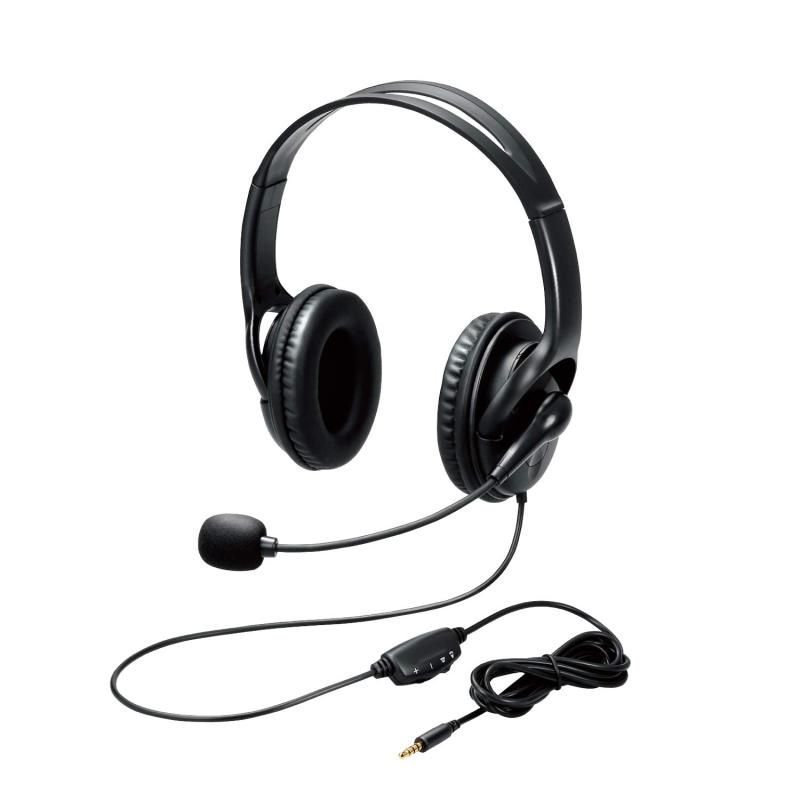 エレコムヘッドセット 白箱モデル HEADPHONES 両耳オ‐バーヘッド USB