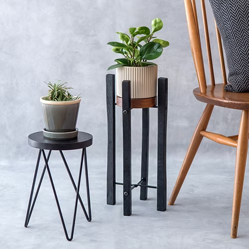 ハンギングボックス ブラック 3号鉢収納可能 POSH LIVING/41401