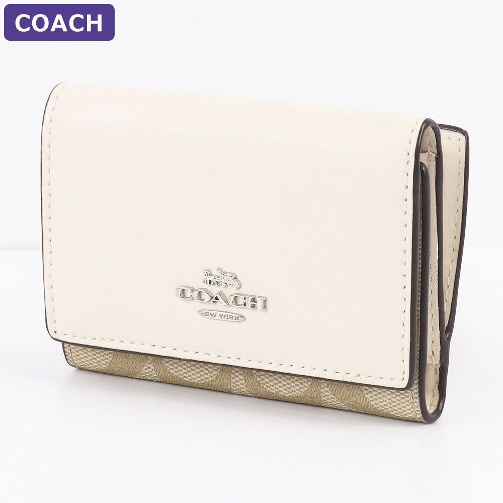 コーチ COACH 財布 三つ折り財布 CM761 SIGHA ミニ財布 シグネチャー