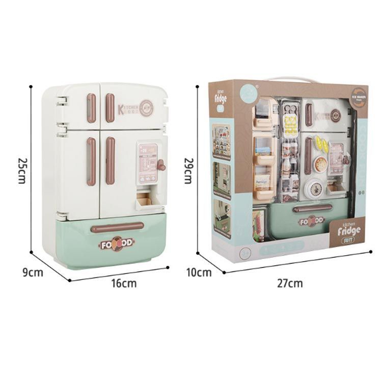 冷蔵庫　おもちゃ 冷蔵庫 17点セット 贈り物 ままごとキッチン 冷蔵庫 ごっこ遊び