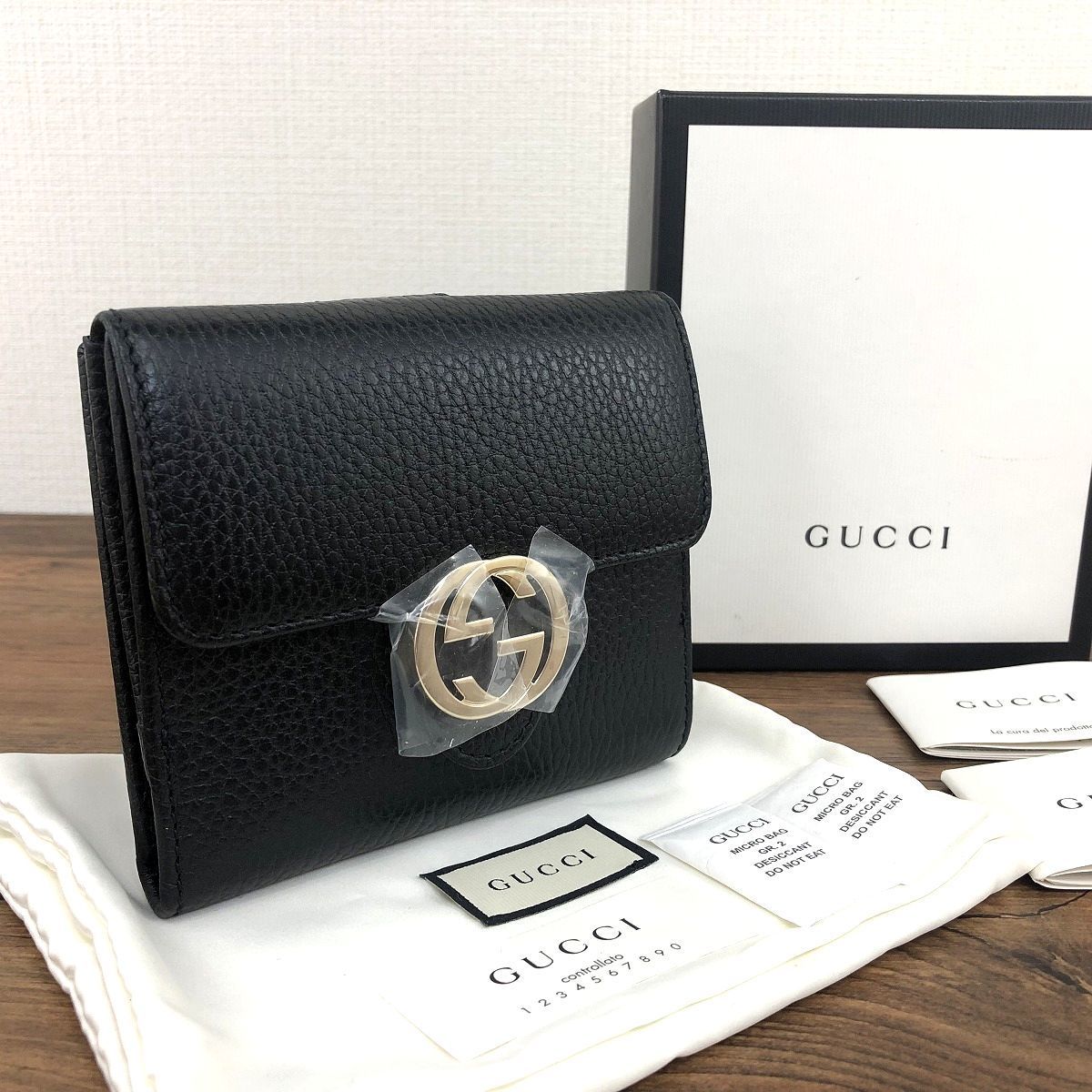 グッチ GUCCI Wホック 二つ折り財布 - 長財布