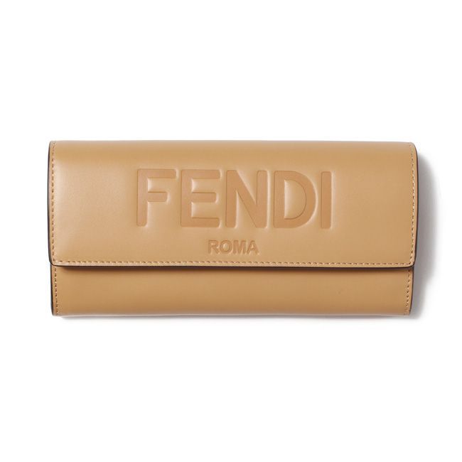 新品 フェンディ FENDI 長財布 フェンディ ローマ ベージュ