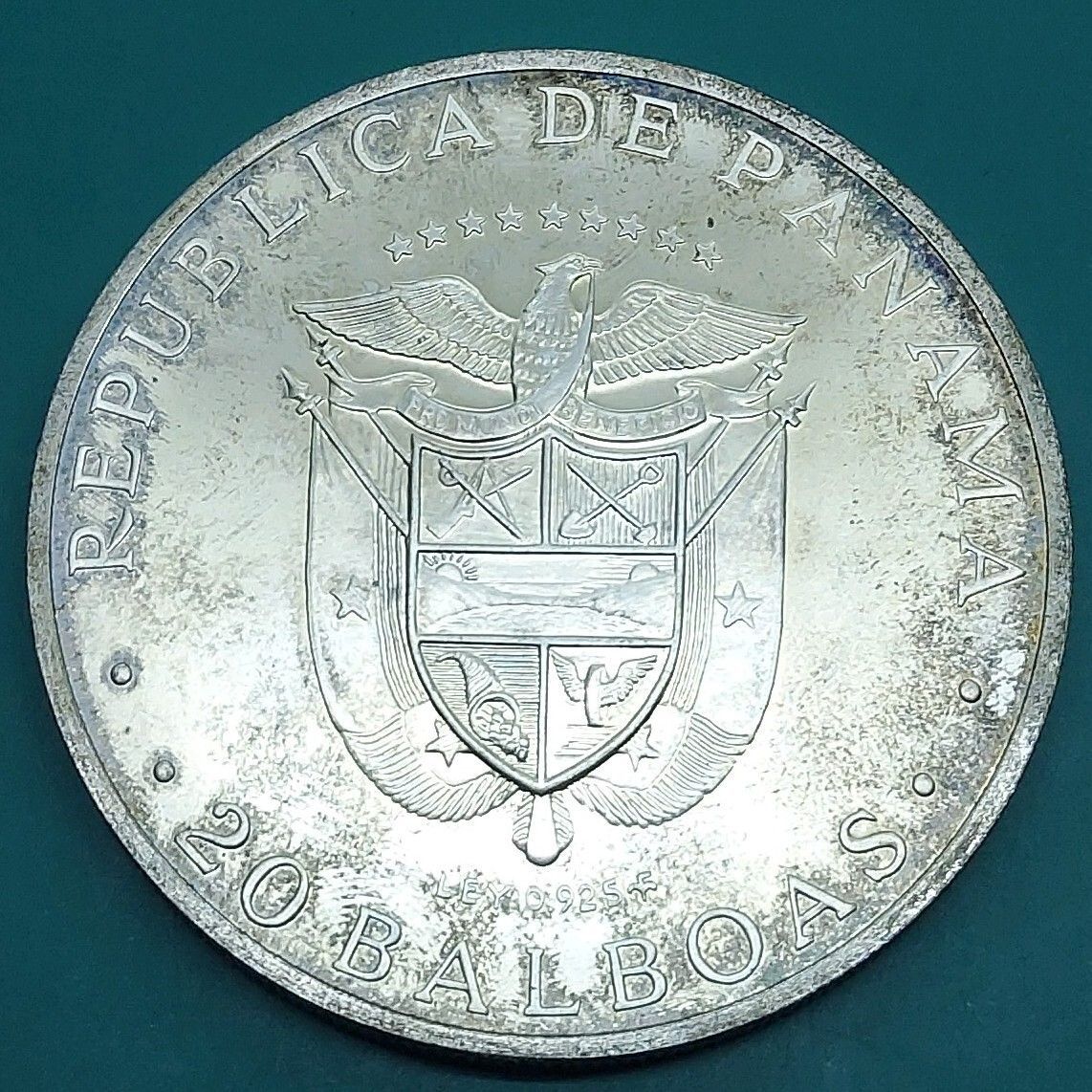 1973 サイモン・ボリバル 20バルボア銀貨 130g SV925 1973 サイモン・ボリバル 20バルボア銀貨 130g SV925 パナマ 20