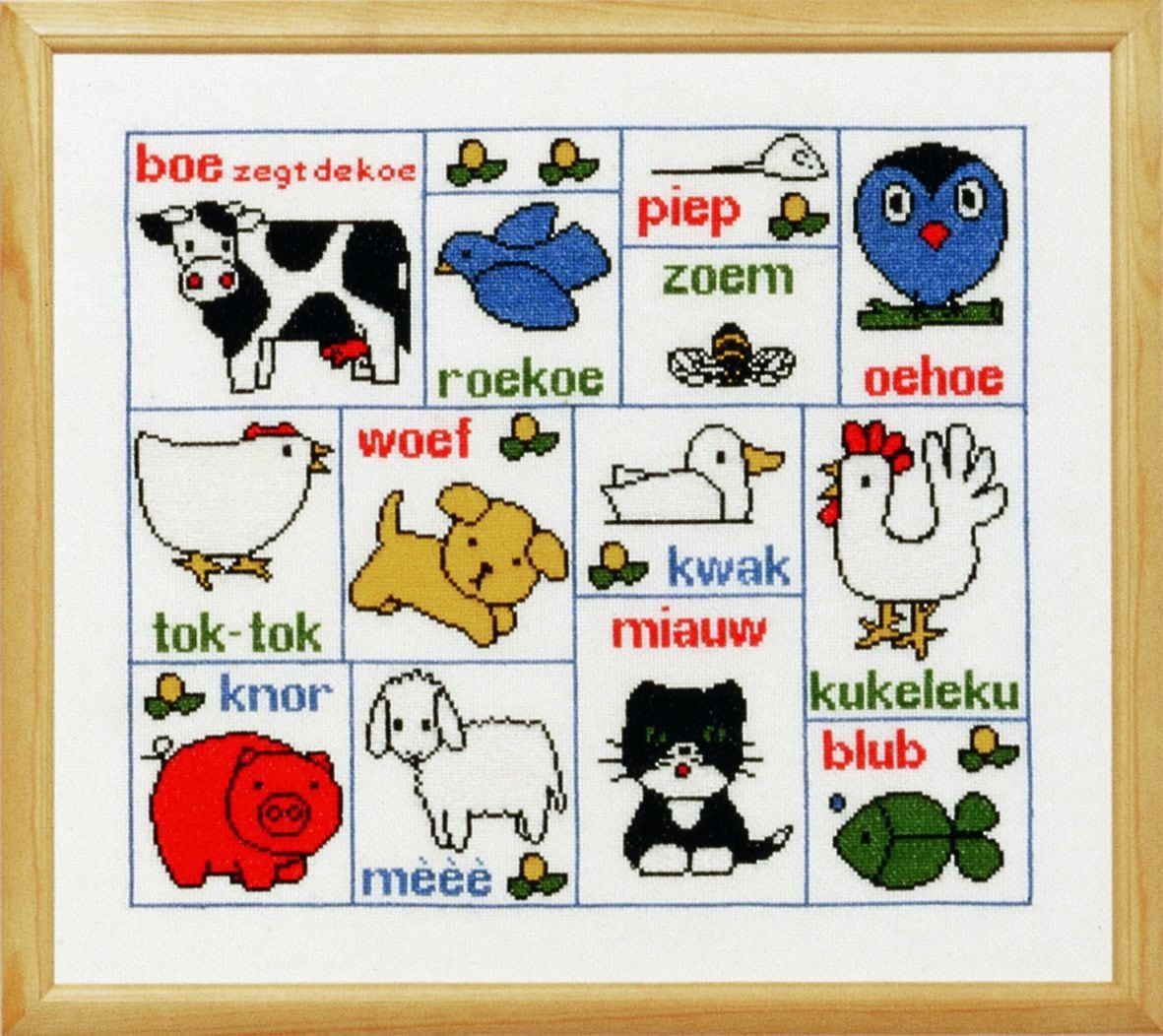 Dick Bruna クロスステッチ刺しゅうキット 【MOO SAYS COW】 オランダ ディック・ブルーナ キャラクター 輸入 上級者 219.260