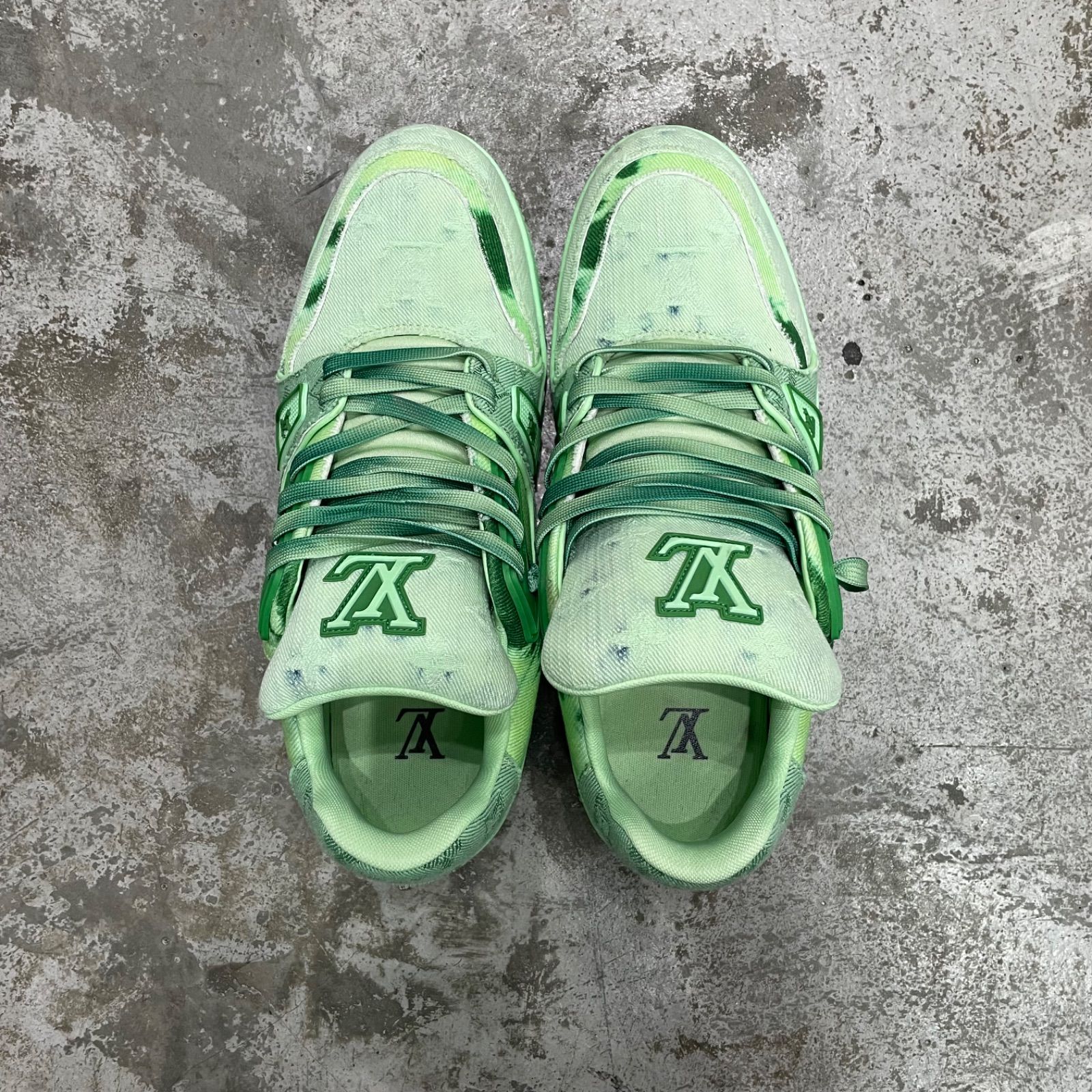 参考上代214600円 LOUIS VUITTON 24AW デニム ブリーチ モノグラム LV