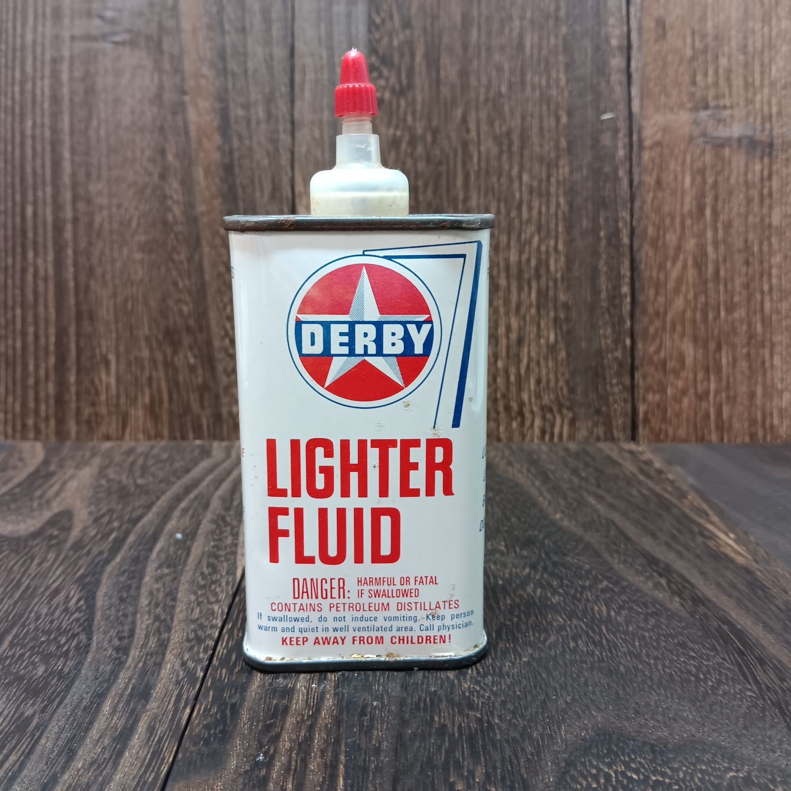 オイル缶 Vintage Derby Lighter Fluid Tin Can アメリカン雑貨 インテリア ヴィンテージ オイル缶 Vintage Derby Lighter Fluid Tin Can アメリカン雑貨