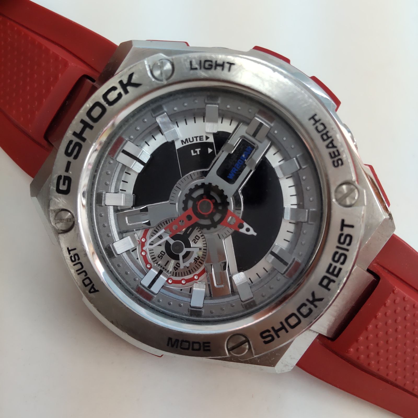 G-SHOCK GST-410 腕時計 レッド G-SHOCK GST-410-4AJF G-STEEL レッド - メルカリ