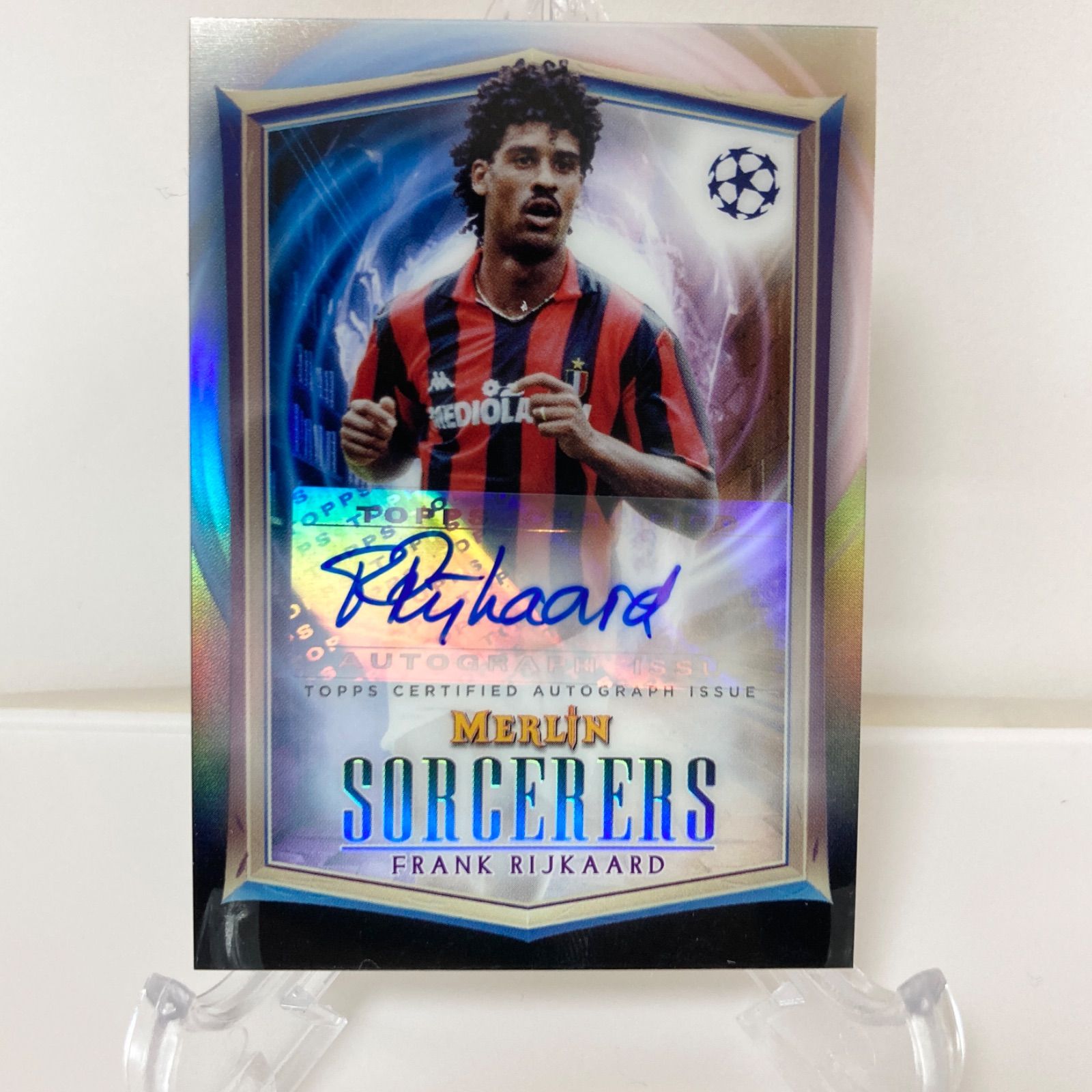 フランク・ライカールト 直筆サイン 2023 Topps Merlin UCL Soccer