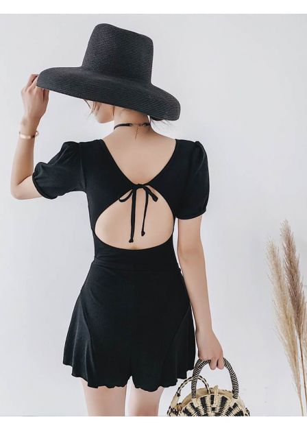 体型カバー水着 スイムウェア ワンピース水着 ワンショルダー