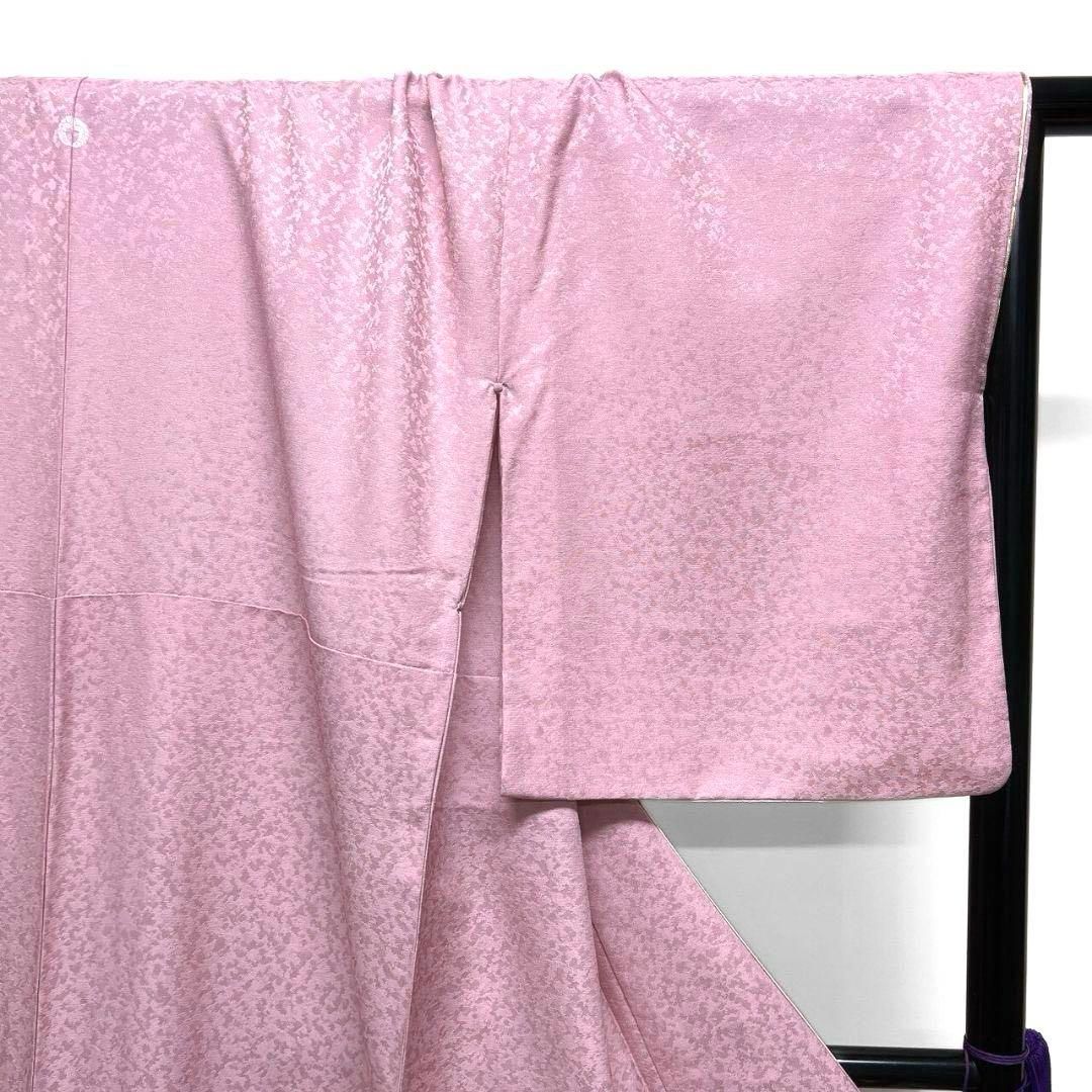 銀通し刺繍金彩牡丹百合レース色留袖着物015a p