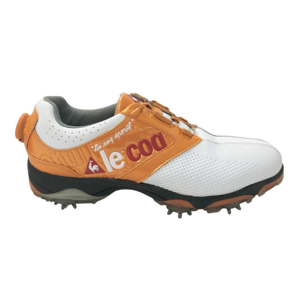 LE COQ GOLF ルコックゴルフ QQ0594 ダイヤル式 ゴルフシューズ  ホワイト系 26cm [240101443132] ゴルフウェア メンズ ストスト LE COQ GOLF ルコックゴルフ QQ0594 ダイヤル式 ゴルフシューズ
