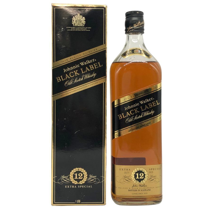 古酒　ジョニーウォーカー 黒 12年　エクストラスペシャル750ml ２本 未開栓】【古酒】2本セット ジョニーウォーカー ブラックラベル