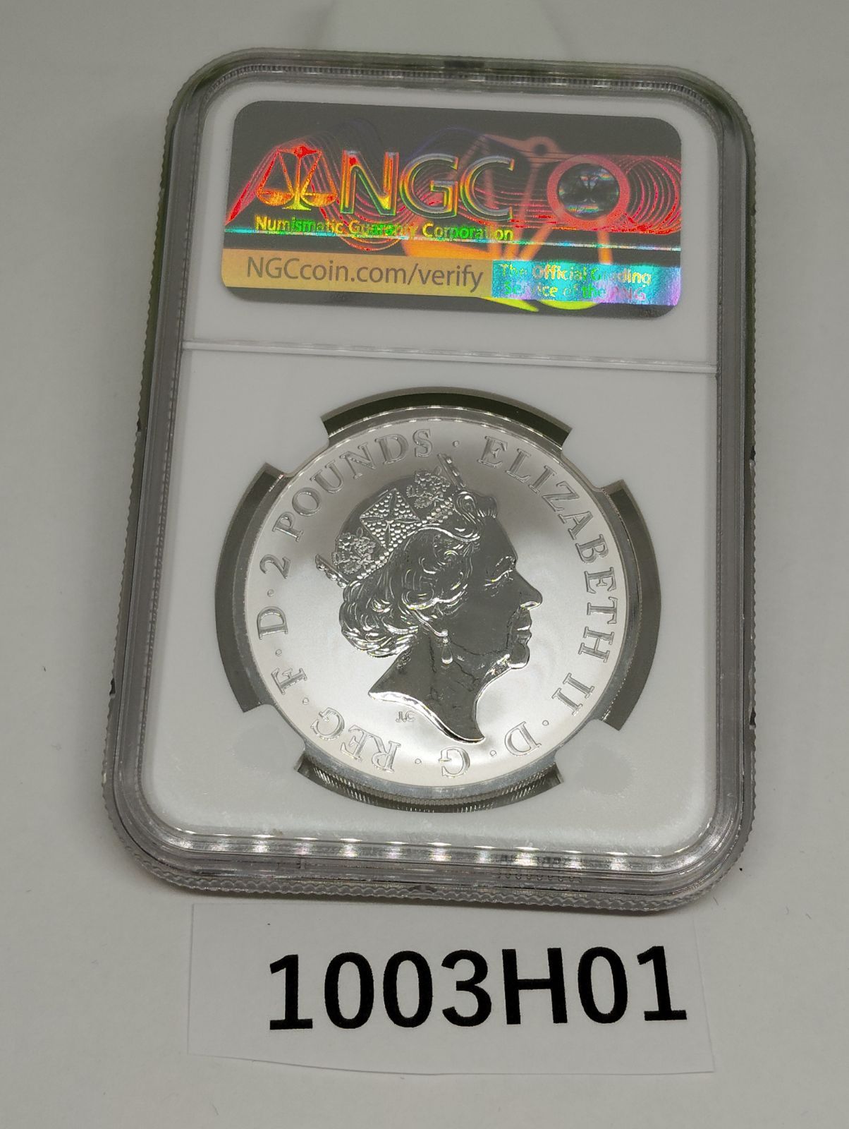 1003H01 2019 ブリタニア PF69REV PF ２ポンド UBS-PPNI_AC_ID