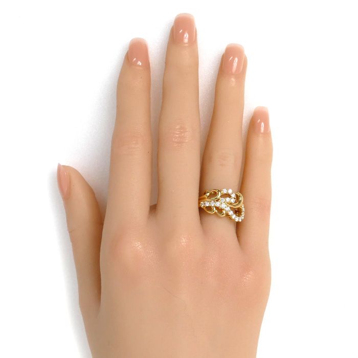 LANVIN ランバン K18YG イエローゴールド リング・指輪 ダイヤモンド  