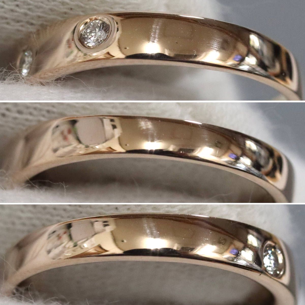 ヨンドシー K18PGダイヤモンドリング 4PD 3.9g #11 - メルカリ 