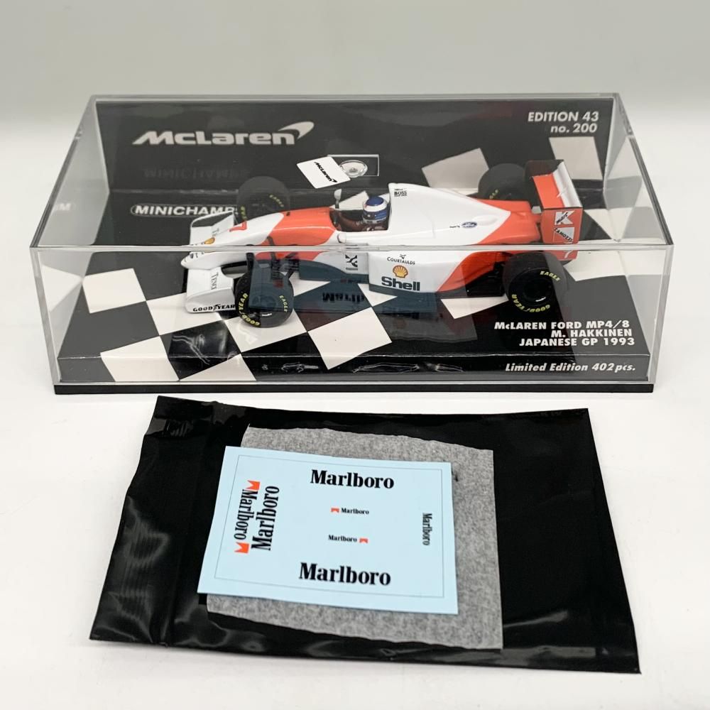 P.M.A F1 1/43 M.ハッキネン マクラーレン・フォード MP4-8 中古】開封 ポールズ・モデルアート PMA ミニチャンプス 1/43