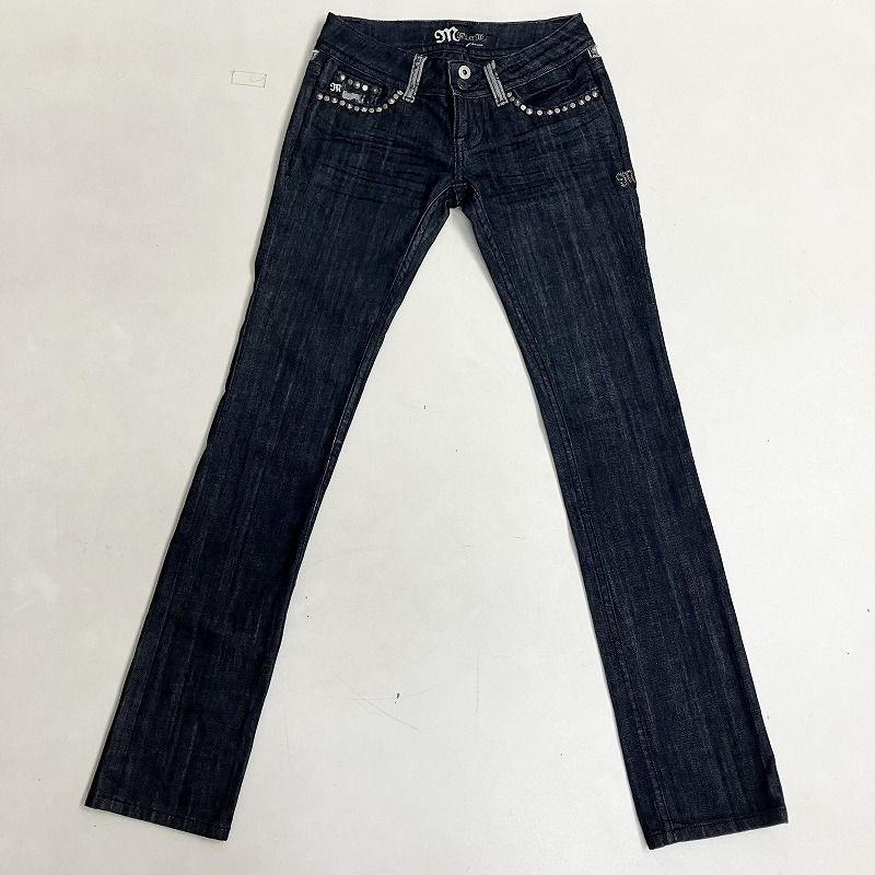 美品 Y2K Miss Me デニム フレアパンツ ローライズ クロスボタン 美品 Y2K Miss Me デニム フレアパンツ ローライズ クロスボタン