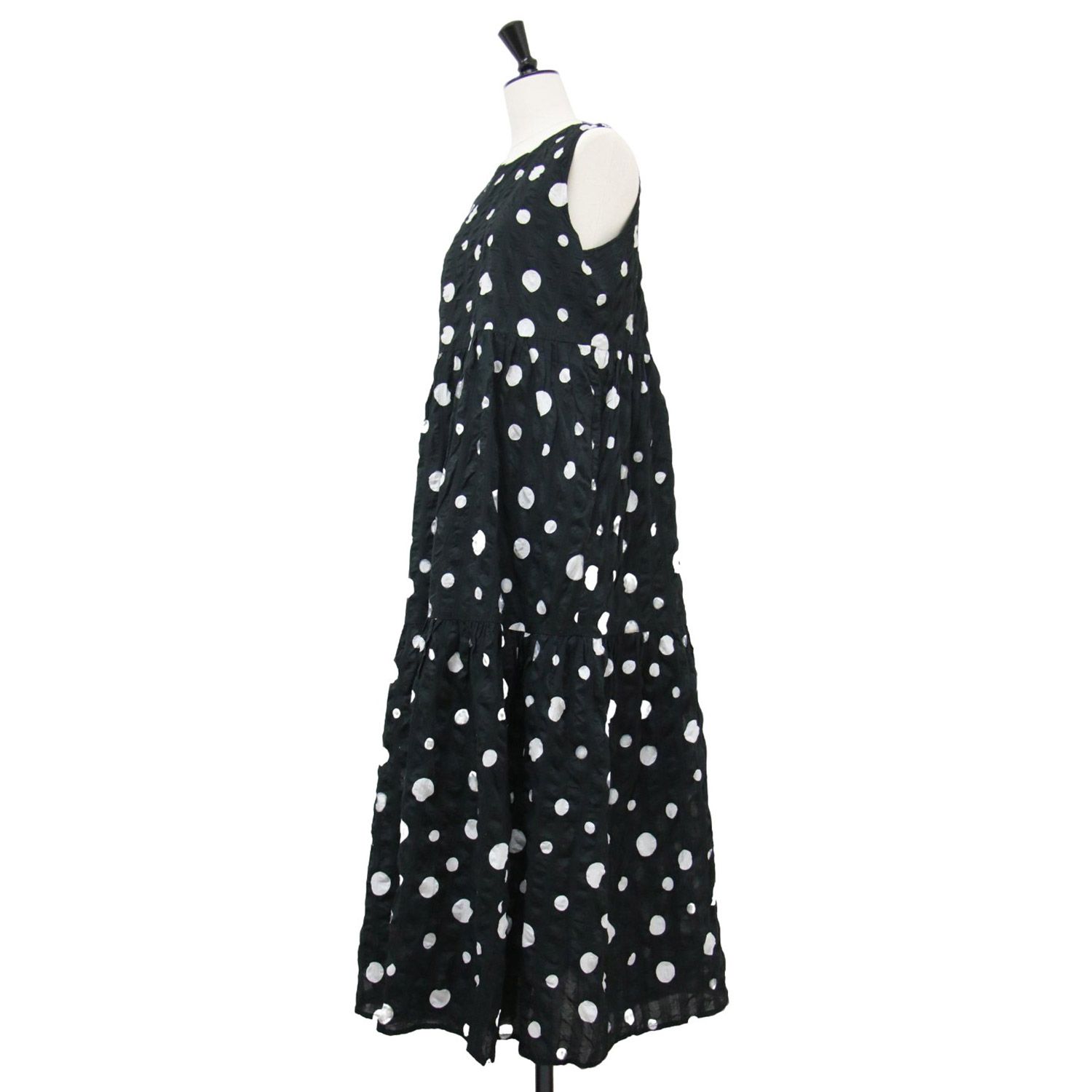 OBLI オブリ ワンピース ロング ティアードワンピース ブラック